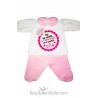 Chenille baby set ""You change my diaper I'll change your life"