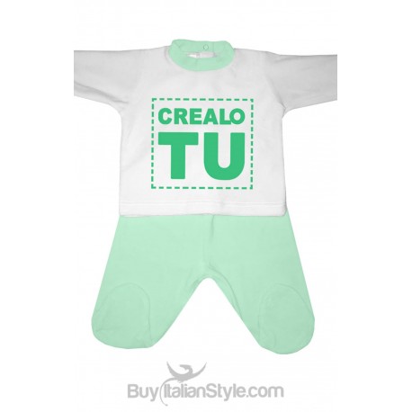 Completino in ciniglia girocollo Personalizzabile