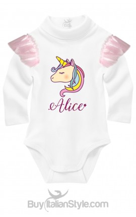 Body lupetto Unicorno personalizzato