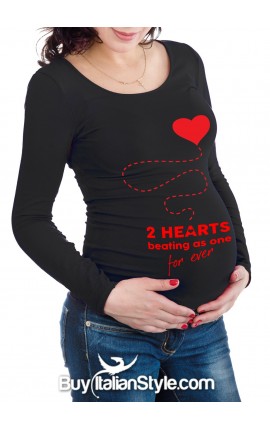 Maternity long sleeve printed t-shirt