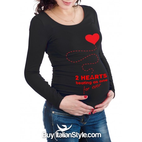 Maternity long sleeve printed t-shirt