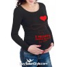 Maternity long sleeve printed t-shirt