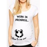 T-shirt premaman manica corta "Lavori in corso...in dolce attesa"