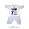 Baby set  in chenille "If Grandpa can not fix it no one can do it"