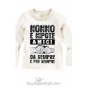 T-shirt manica lunga "Ho la media del 10 (al fantacalcio)"
