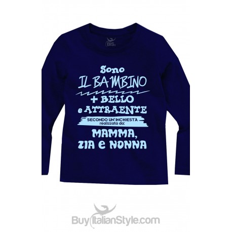 T-shirt manica lunga "Scusate per il look, ma mia mamma è super fashion"