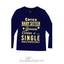 T-shirt manica lunga "cerco baby sitter"