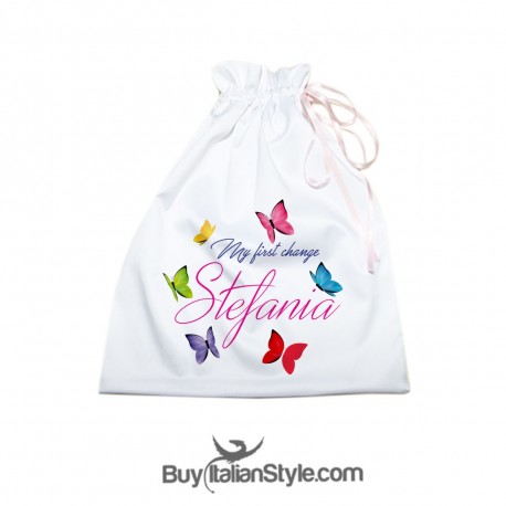 Sacchetto Farfalle Color da personalizzare con nome