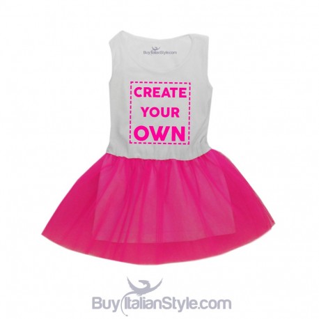 Abitino bimba con gonna in tulle Personalizzabile