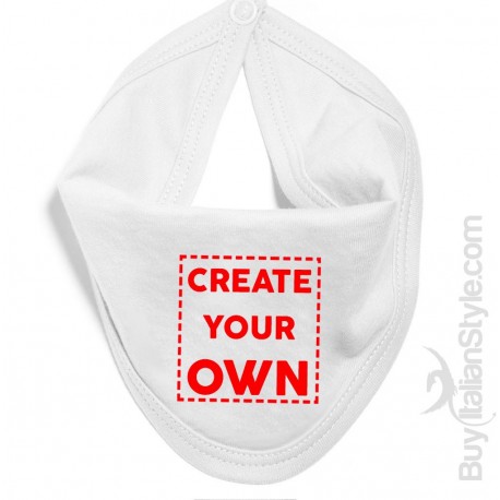 Bavetta a bandana per neonati personalizzabile