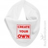 Bavetta a bandana per neonati personalizzabile