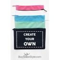 Pochette tela personalizzata iniziali