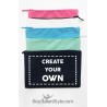 Pochette tela personalizzata iniziali