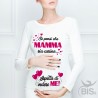 T-shirt premaman "Se pensi che mamma sia carina aspetta di vedere me "