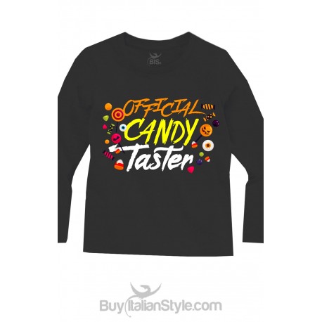 Maglia bimbo halloween "Official candy taster"