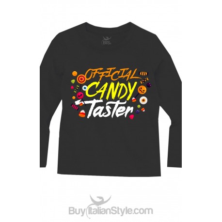 Maglia bimbo halloween "Official candy taster" Maglia bimbo halloween "Official candy taster"