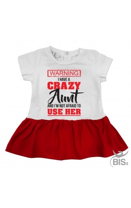 I Love My Crazy Aunt Baby Skirts Lovely Kids T Shirt Dress Cotton Flounces Outfits