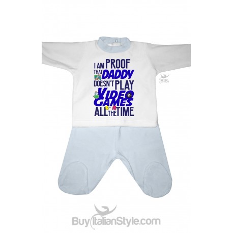Chenille baby set "Dad and Video Games"