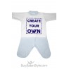 Customizable round neck chenille baby set