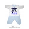 Baby set in chenille "If Grandpa can not fix it no one can do it"