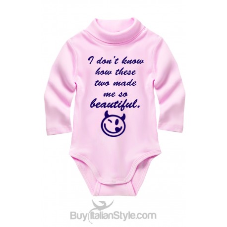 Knit tourtleneck body suit "I don't know how  these two made me so beautiful"
