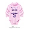 Knit tourtleneck body suit "I don't know how  these two made me so beautiful"