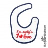 Bibs "I am  aunty's love"