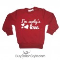 Bis kids apparel Sweatshirt "I am aunty's love"