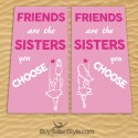 Set of two beach towels "Friends are the sisters you choose"