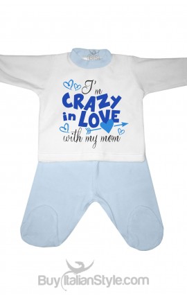Chenille Baby set"I'm crazy in love with my mom"