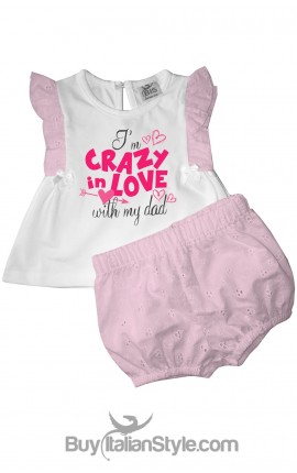 Baby set "I'm crazy in love with my dad"