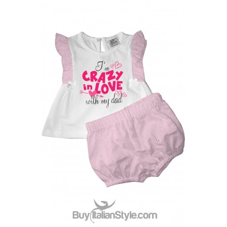 Baby set "I'm crazy in love with my dad"