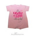Baby romper "I'm crazy in love with my dad"