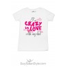 Half-sleeve T-shirt "crazy  in love"