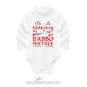 Body lupetto "Ho visto mamma baciare Babbo Natale"