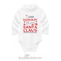Turtle neck Bodysuit "I saw mom kissing Santa Claus"