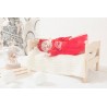Fascia turbante rossa con stelline natalizie
