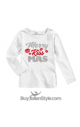 T-shirt manica lunga "Merry KissMas"