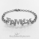 Bracciale family con incisione nomi