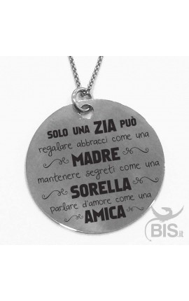 Collana con ciondolo a cerchio PERSONALIZZABILE