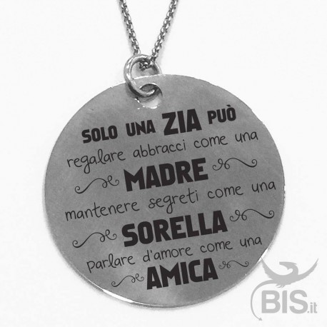 Collana con ciondolo a cerchio PERSONALIZZABILE