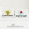 Love Couples pillowcases "Cactus and Balloon"