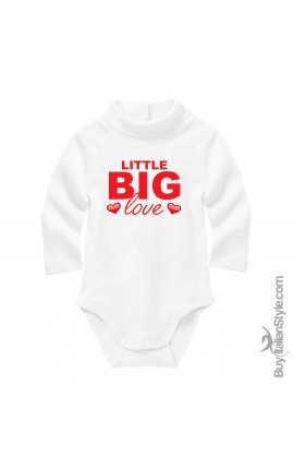 Baby Neck Bodysuit "Little big love"