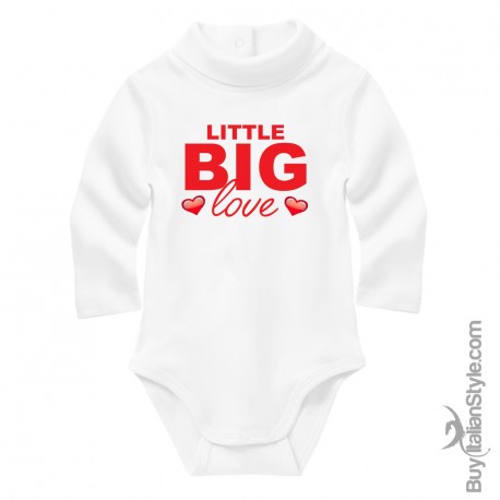 Baby Neck Bodysuit "Little big love"