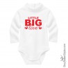Baby Neck Bodysuit "Little big love"