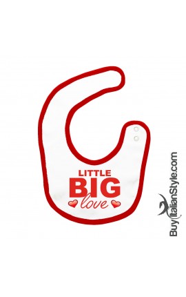 Baby Bib "Little Big Love"