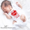 Baby Bodysuit "I Love my Mummy as much as my Daddy "