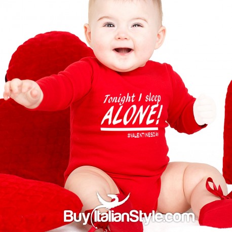 Long-sleeved T-shirt "Tonight I sleep alone"