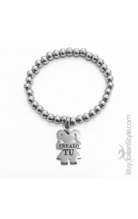 bracciale stile tiffany con charm