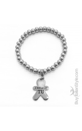 bracciale stile tiffany con charm